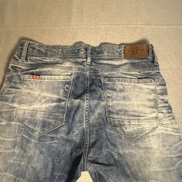 Jordan Craig Jeans Men's 36x32 Legacy Edition Blue Jeans Aaron Distressed - Picture 11 of 12